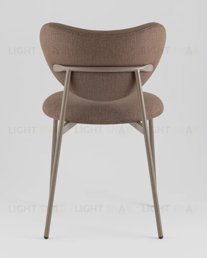 Стул Rina велюр коричневый каркас бежево-серый УТ000042359
