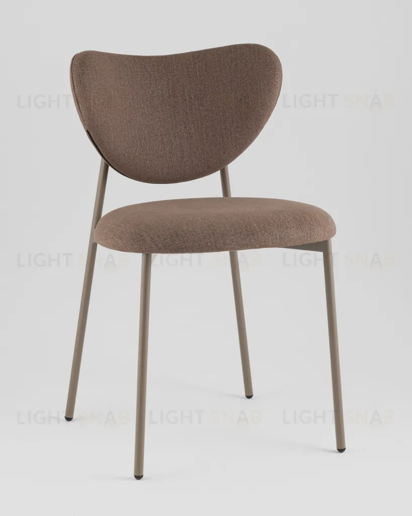 Стул Rina велюр коричневый каркас бежево-серый УТ000042359