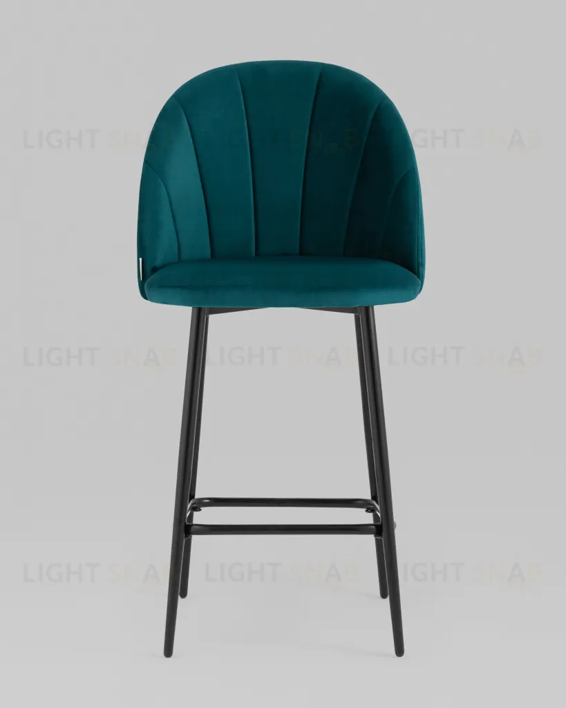 Стул полубарный Логан SN велюр изумрудный УТ000042212