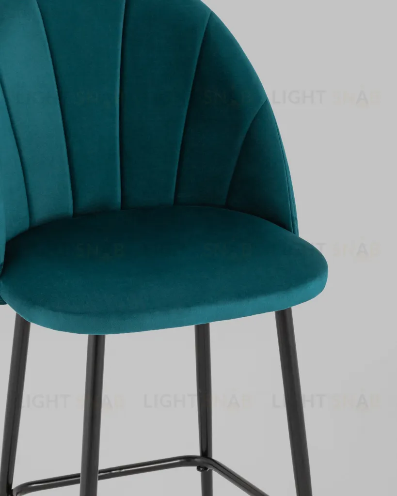 Стул полубарный Логан SN велюр изумрудный УТ000042212