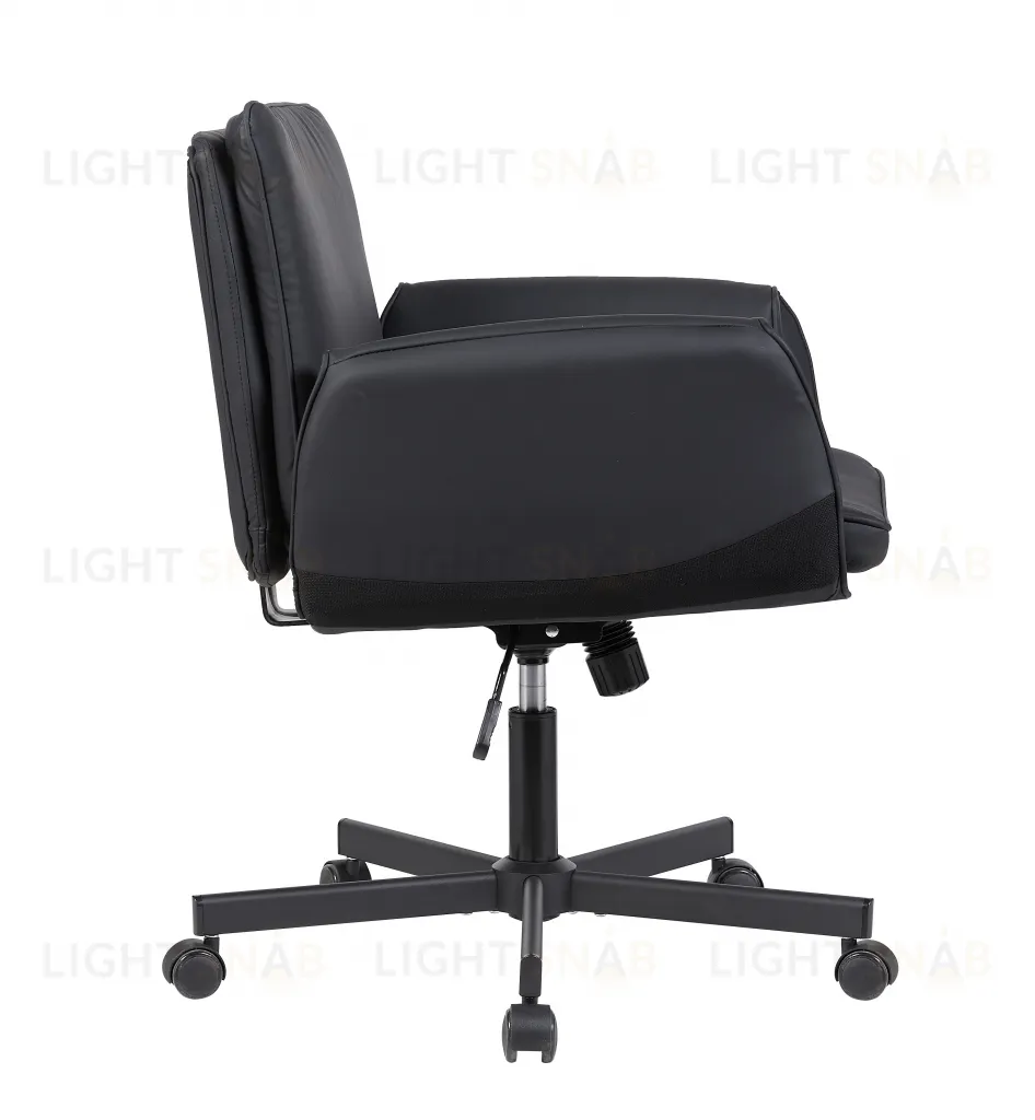 Кресло офисное TopChairs Foldo с откидными подлокотниками черное УТ000042107