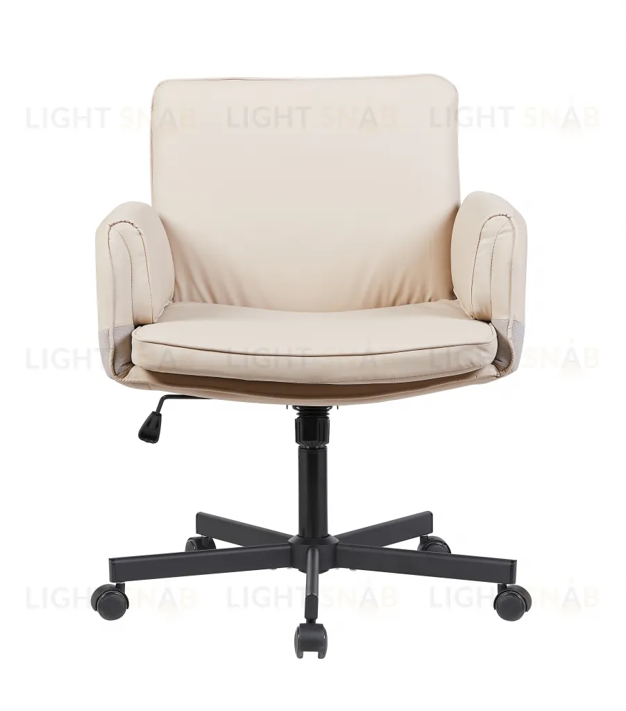 Кресло офисное TopChairs Foldo с откидными подлокотниками бежевое УТ000042106