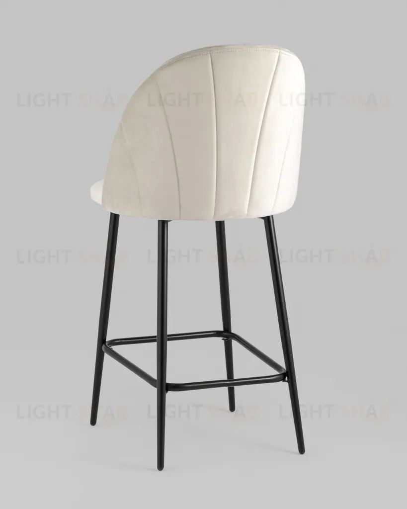 Стул полубарный Логан SN велюр бежевый УТ000042210