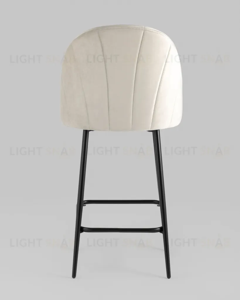 Стул полубарный Логан SN велюр бежевый УТ000042210