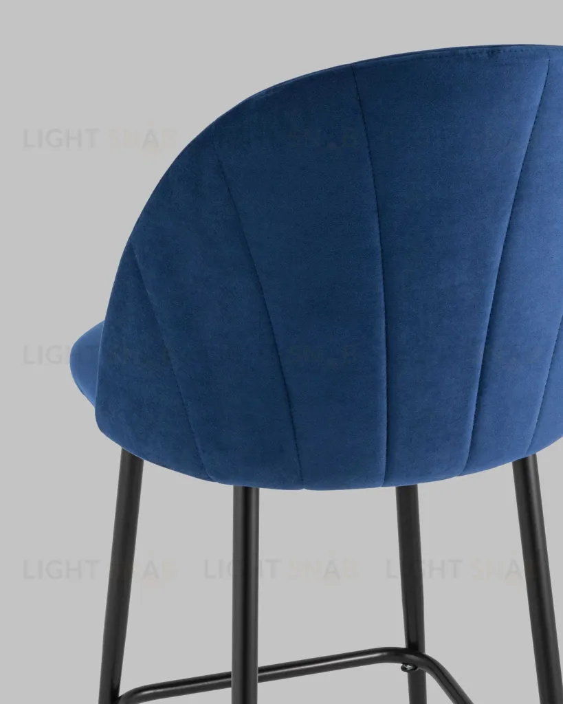 Стул полубарный Логан SN велюр синий УТ000042214