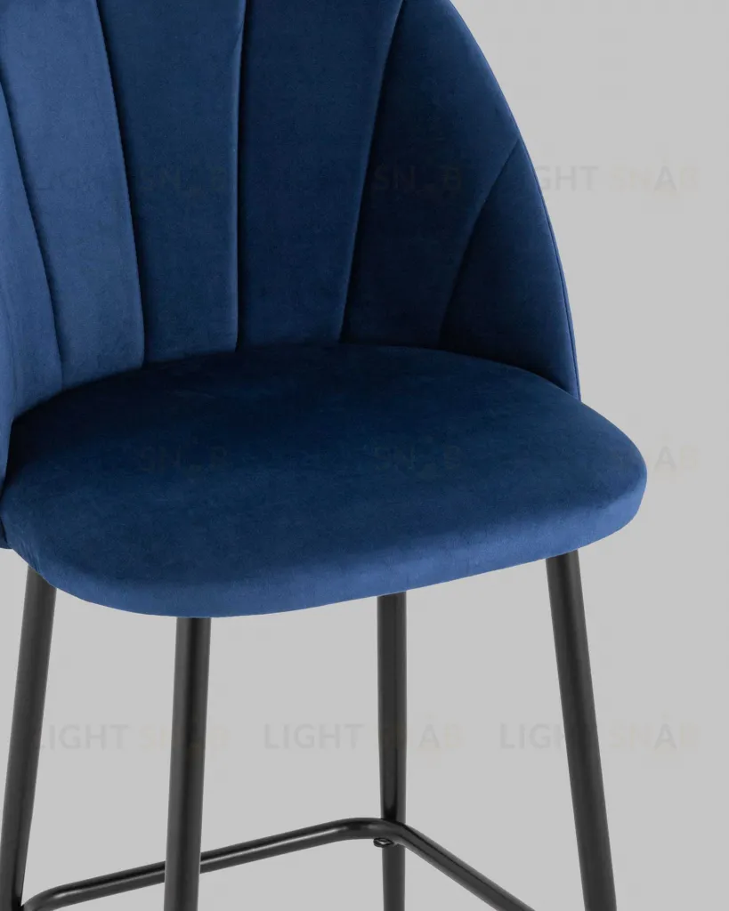 Стул полубарный Логан SN велюр синий УТ000042214