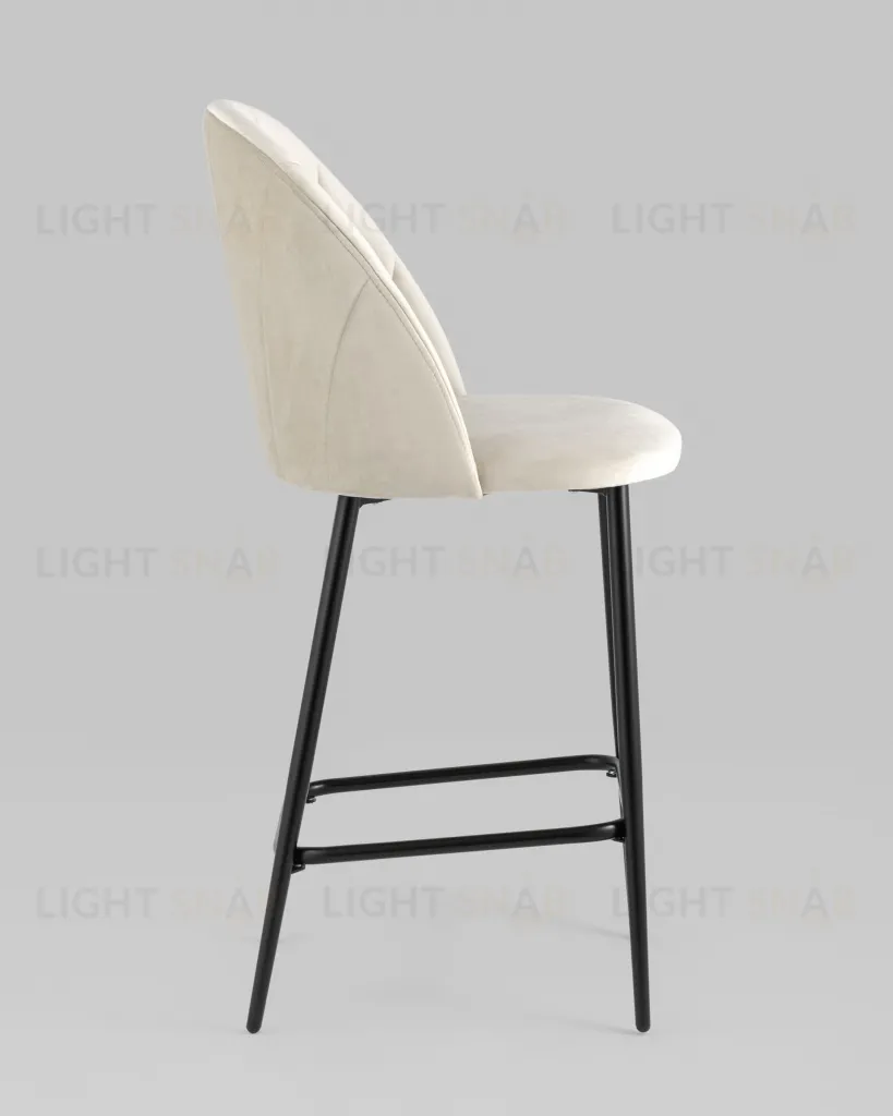 Стул полубарный Логан SN велюр бежевый УТ000042210