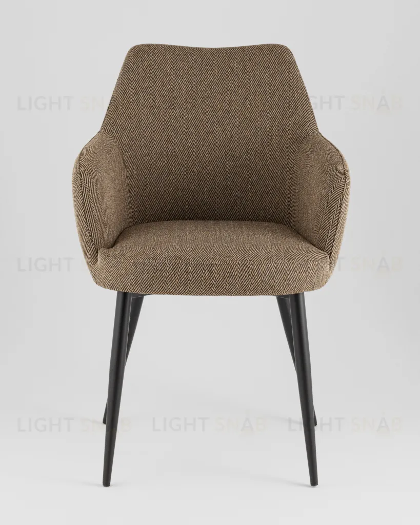 Стул обеденный Katys оливково-бежевый елочка УТ000042063