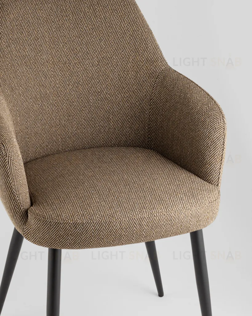 Стул обеденный Katys оливково-бежевый елочка УТ000042063