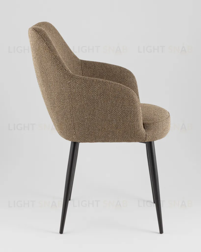 Стул обеденный Katys оливково-бежевый елочка УТ000042063