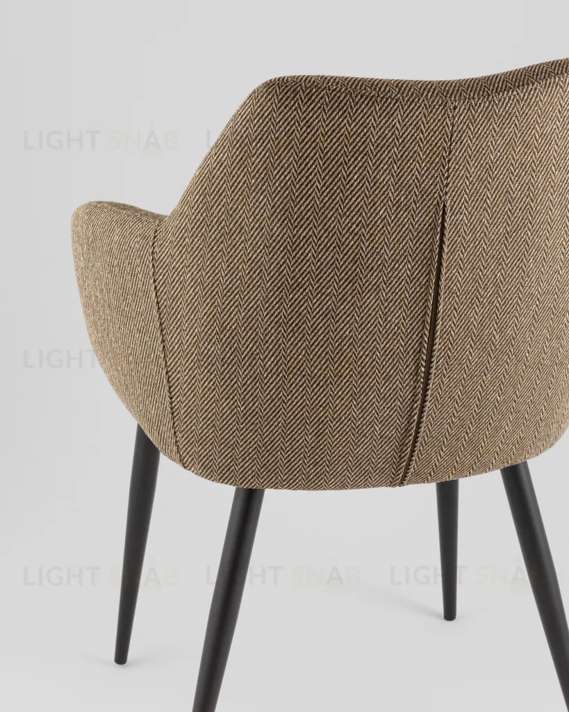 Стул обеденный Katys оливково-бежевый елочка УТ000042063