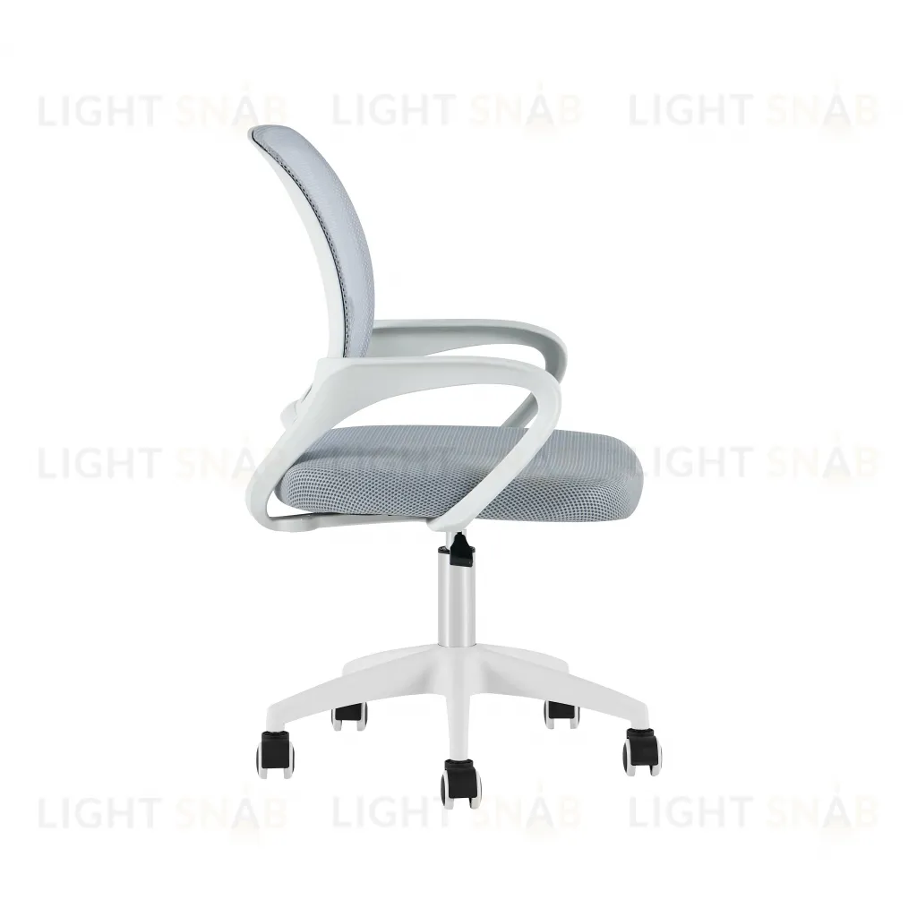 Кресло офисное TopChairs Simple SN серый пластик белый УТ000042081