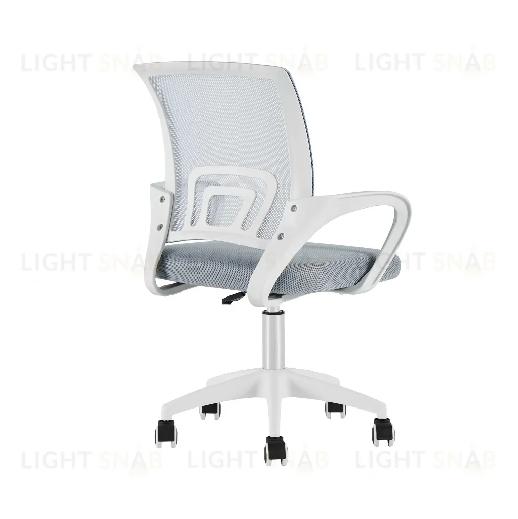 Кресло офисное TopChairs Simple SN серый пластик белый УТ000042081