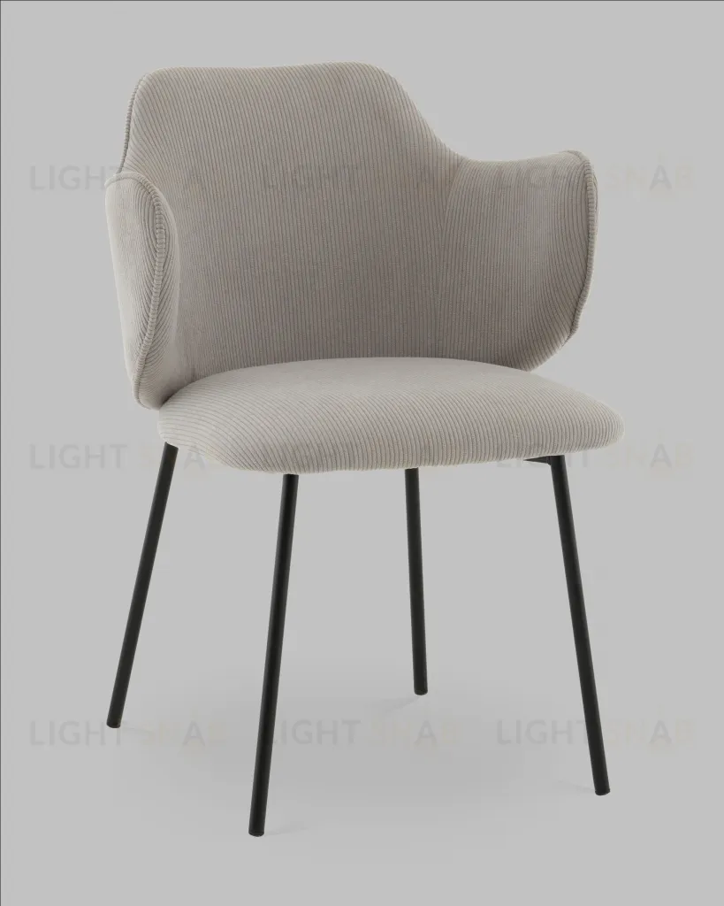 Стул Джиннет NEW велюр светло-серый УТ000042103