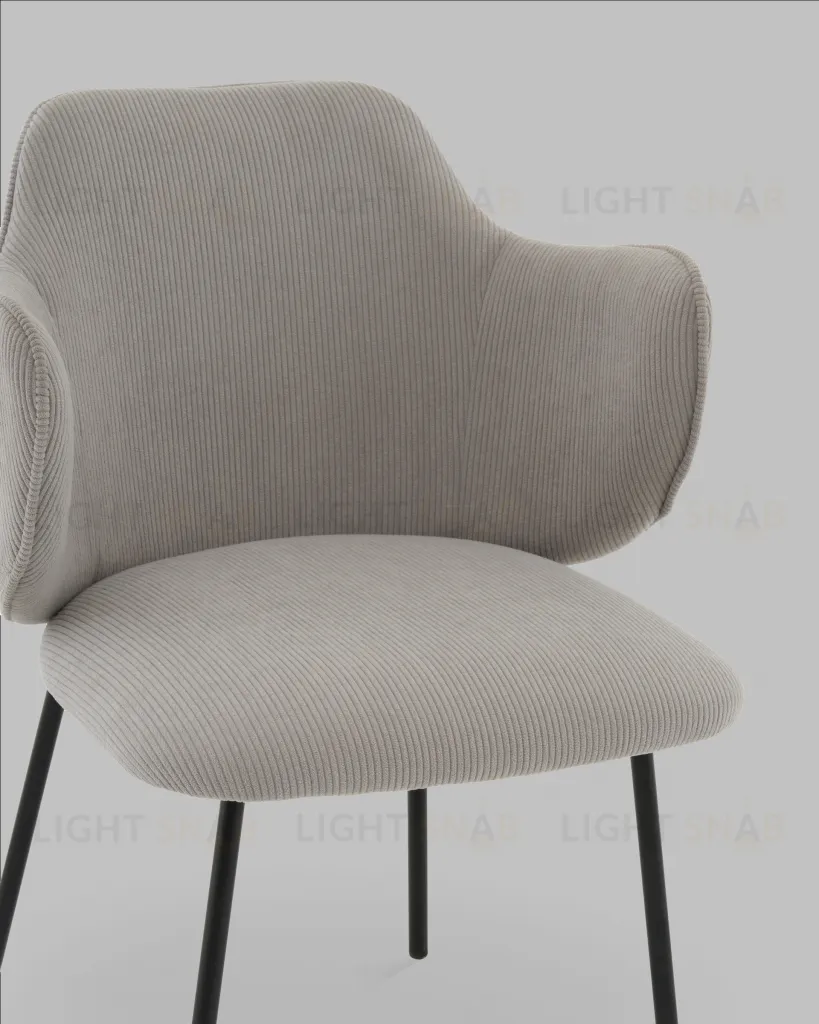 Стул Джиннет NEW велюр светло-серый УТ000042103