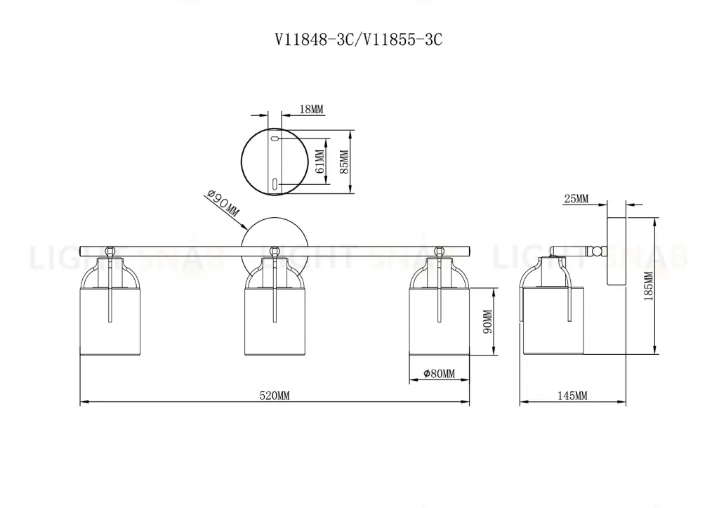 Спот Moderli V11848-3C Inari УТ000041865