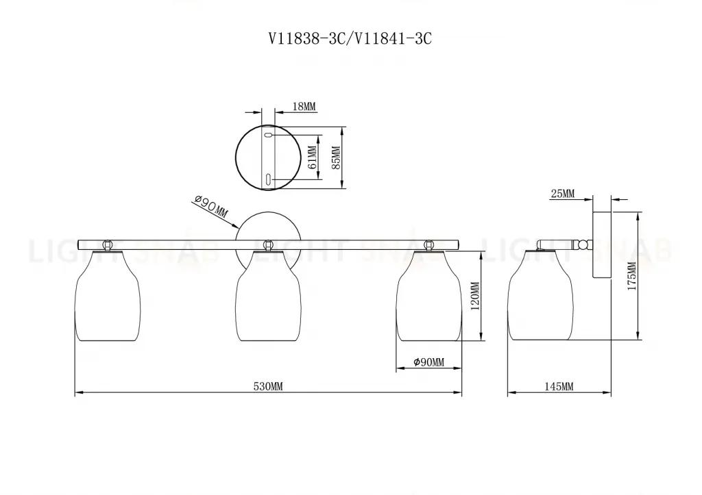 Спот Moderli V11841-3C Adalina УТ000041858