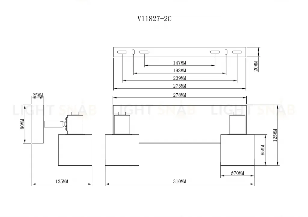 Спот Moderli V11827-2C Malet УТ000041844