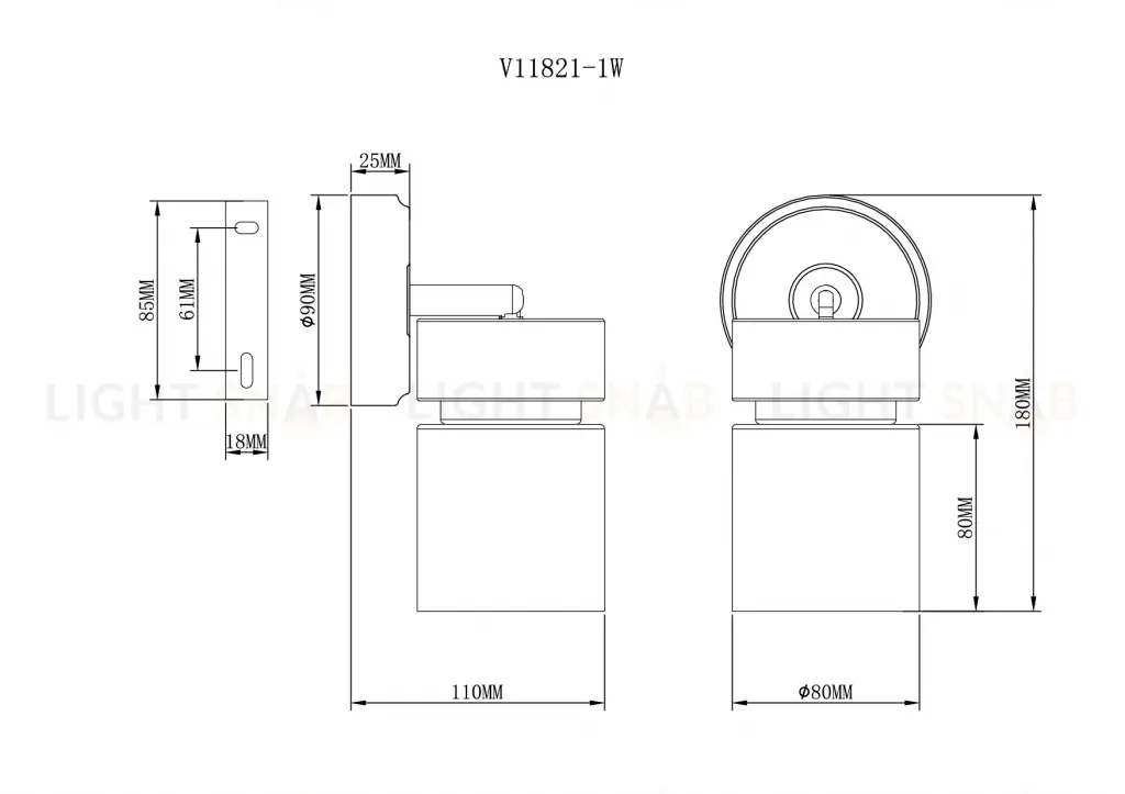 Спот Moderli V11821-1W Almero УТ000041838