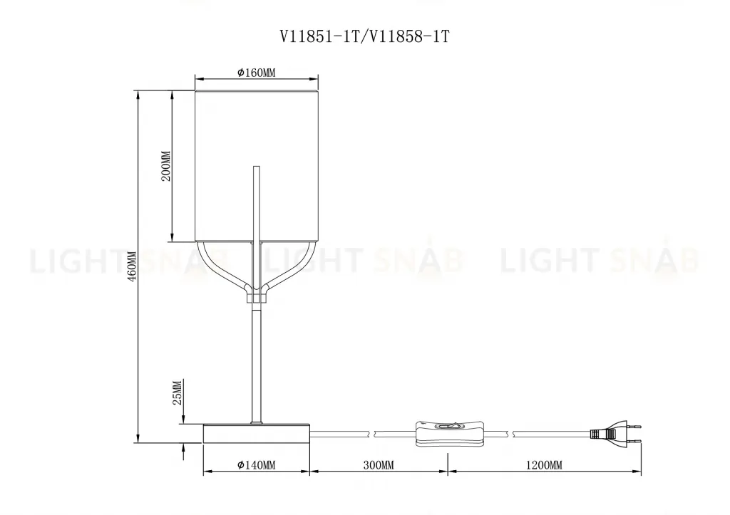 Лампа настольная Moderli V11858-1T Inari УТ000041875