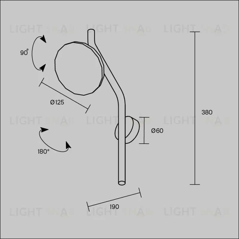 Бра Maytoni MOD451WL-L8B3K 