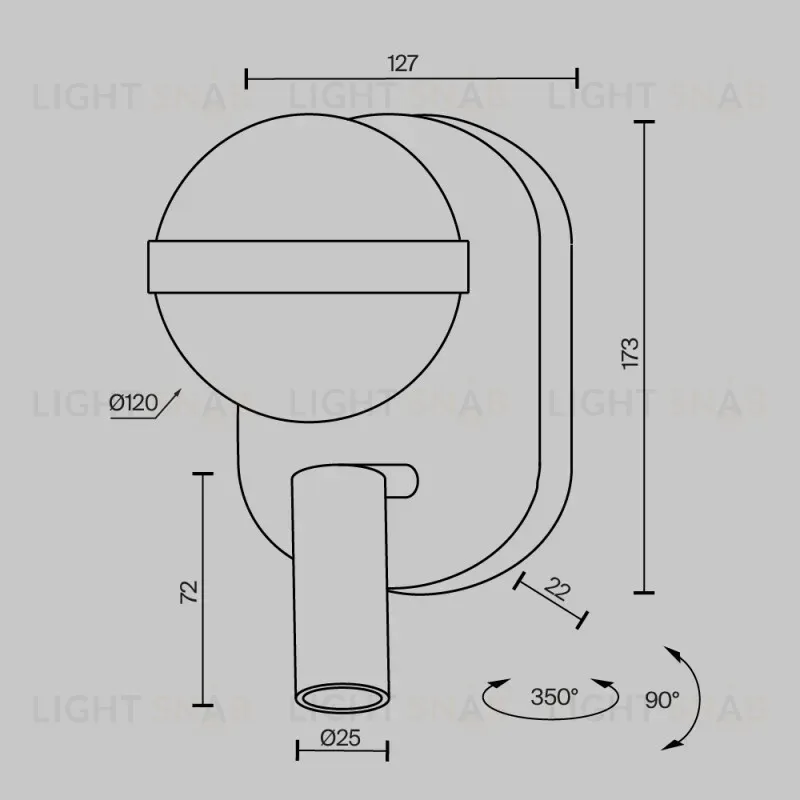Бра Maytoni MOD441WL-L8BS3K 