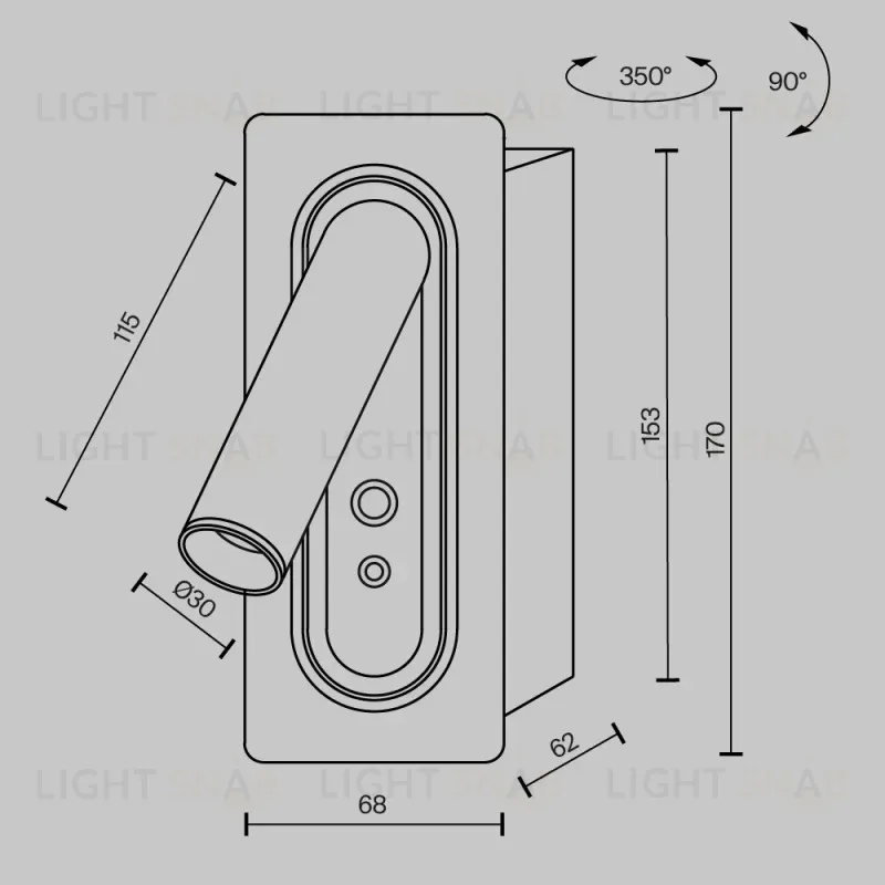 Бра Maytoni MOD495WL-L3B3K 