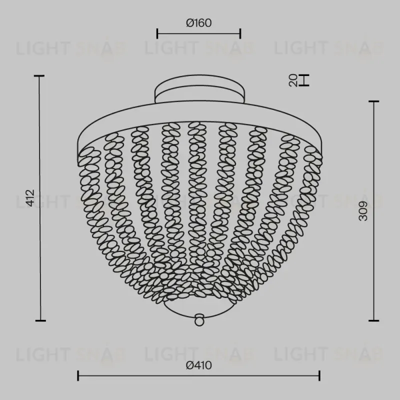 Люстра на штанге Maytoni MOD440CL-03BS 