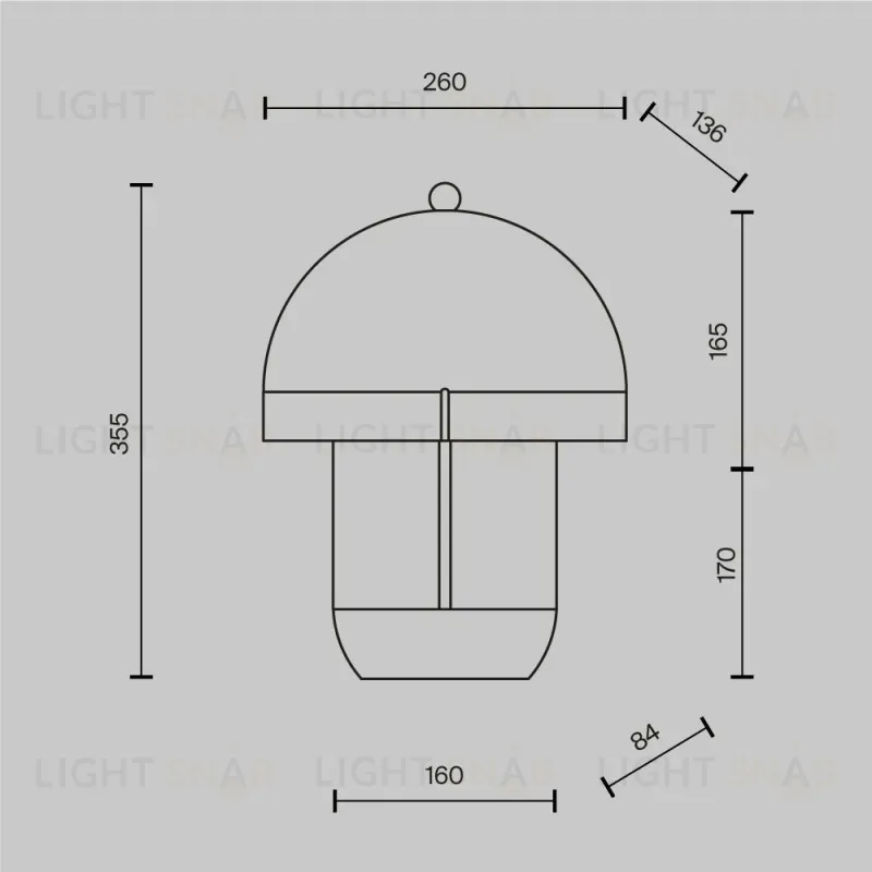 Настольная лампа Maytoni MOD479TL-L14W3K1 