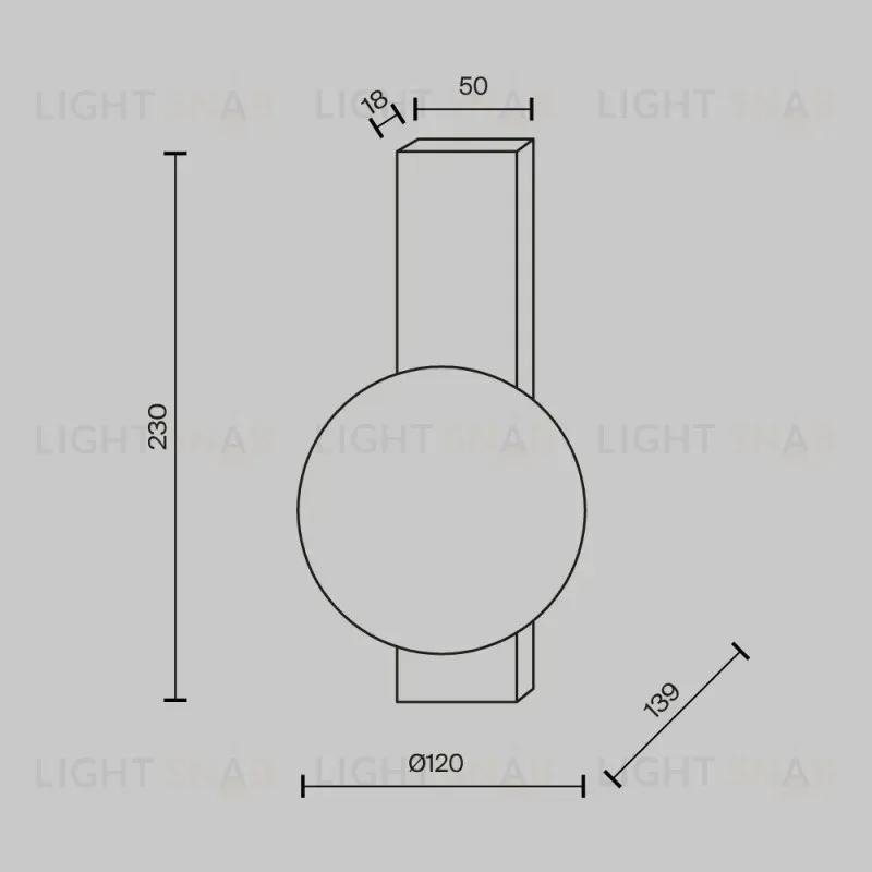 Бра Maytoni MOD470WL-01BS 