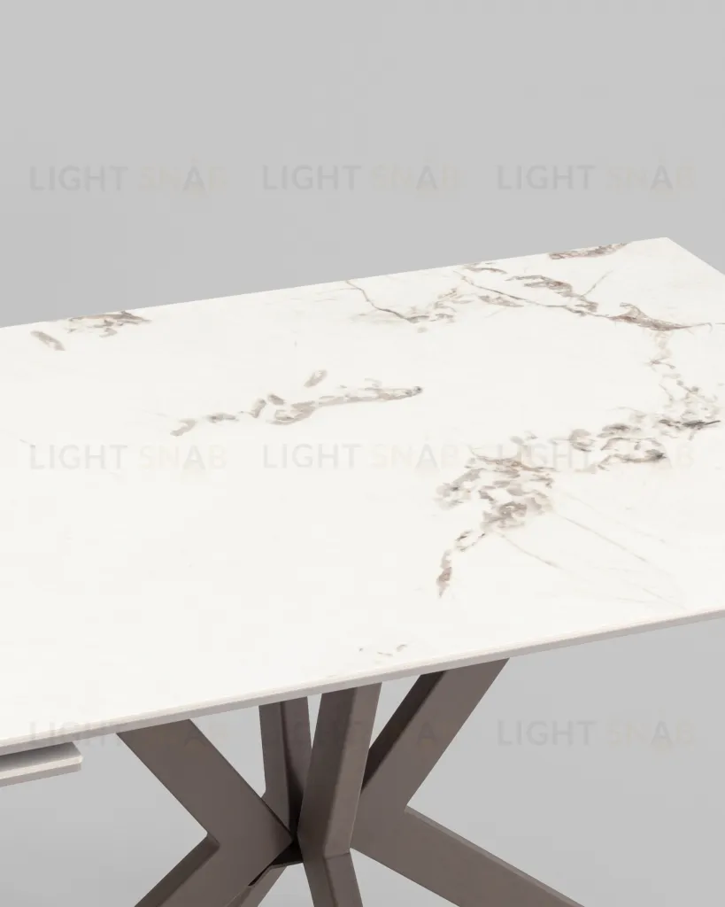 Стол раскладной Marmer 120-180*80*76 керамика капучино УТ000039730