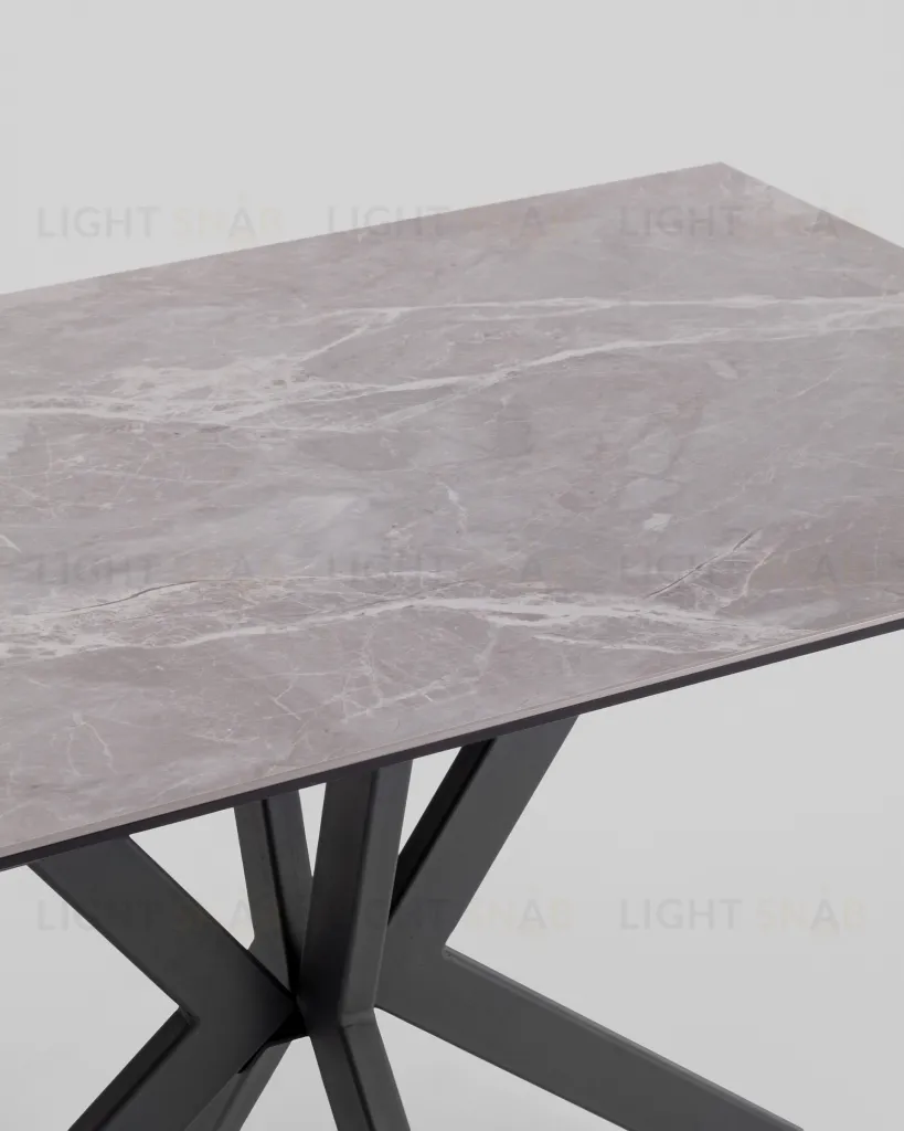 Стол раскладной Marmer 120-180*80*76 керамика антрацит УТ000039729