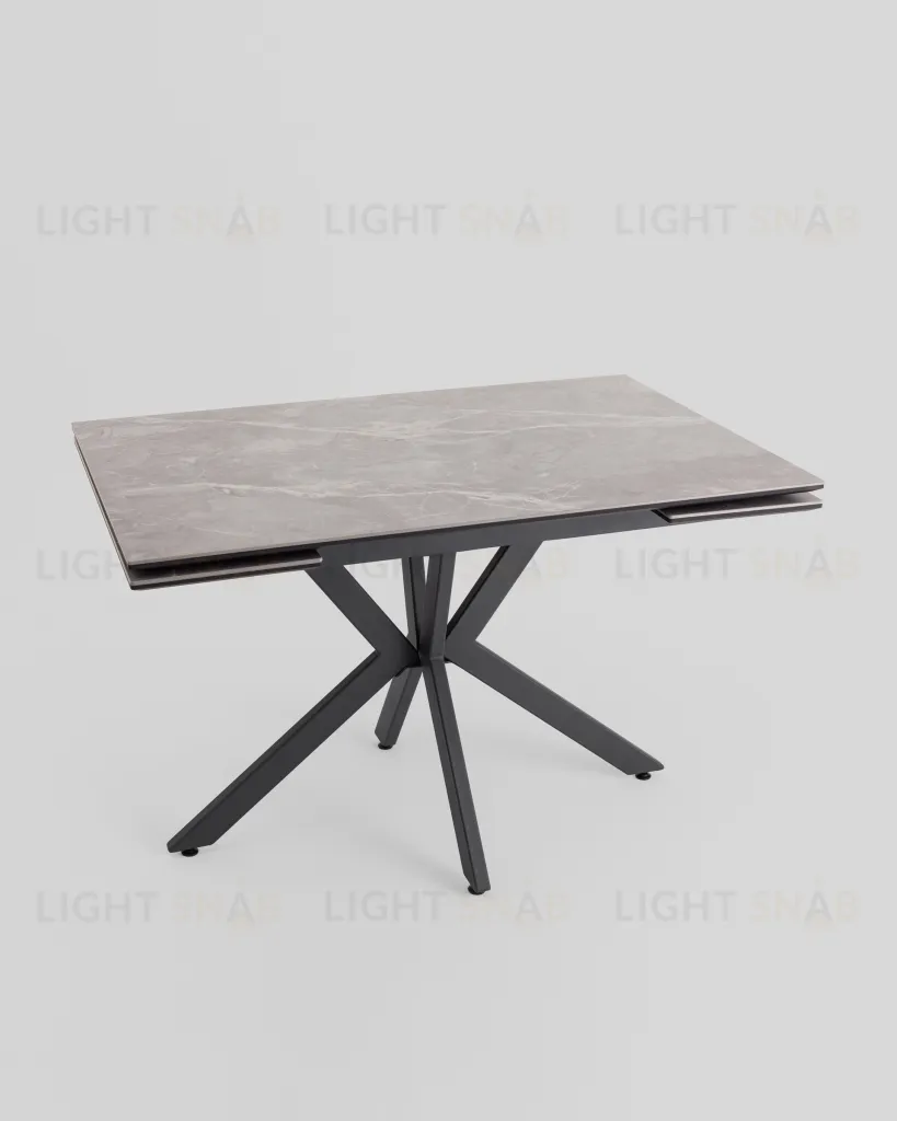 Стол раскладной Marmer 120-180*80*76 керамика антрацит УТ000039729