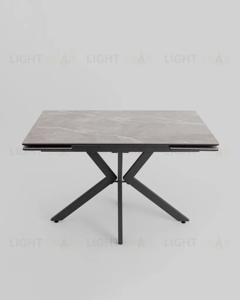 Стол раскладной Marmer 120-180*80*76 керамика антрацит УТ000039729