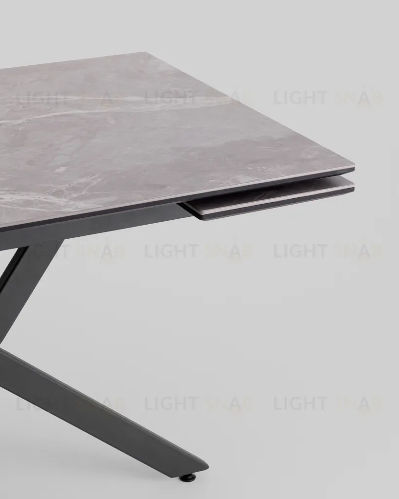 Стол раскладной Marmer 120-180*80*76 керамика антрацит УТ000039729