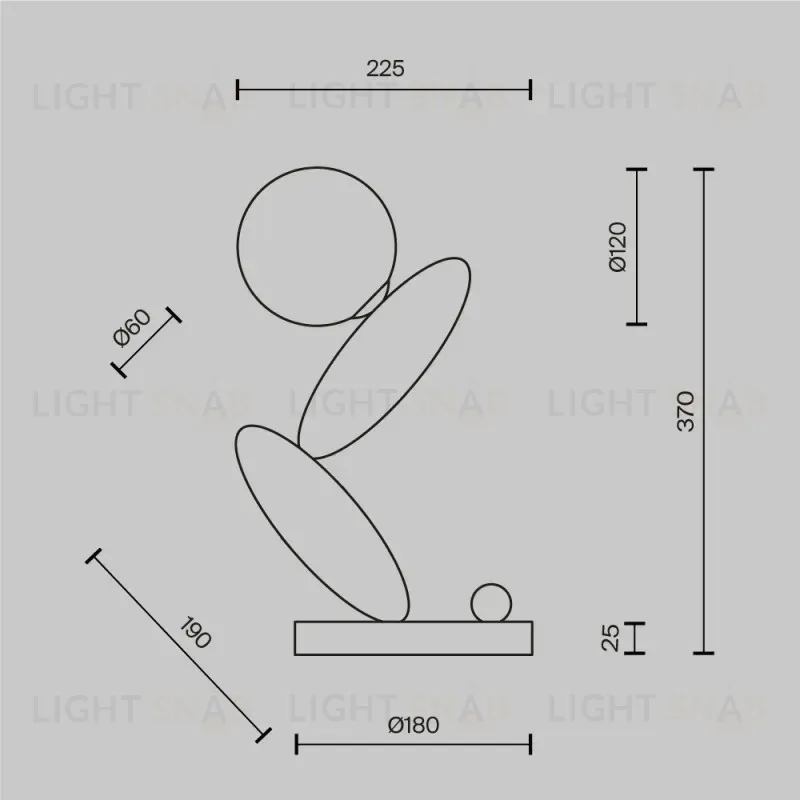Настольная лампа Maytoni MOD482TL-L6C3K 