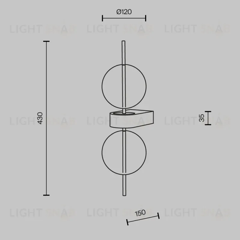 Бра Maytoni MOD478WL-L8B3K 