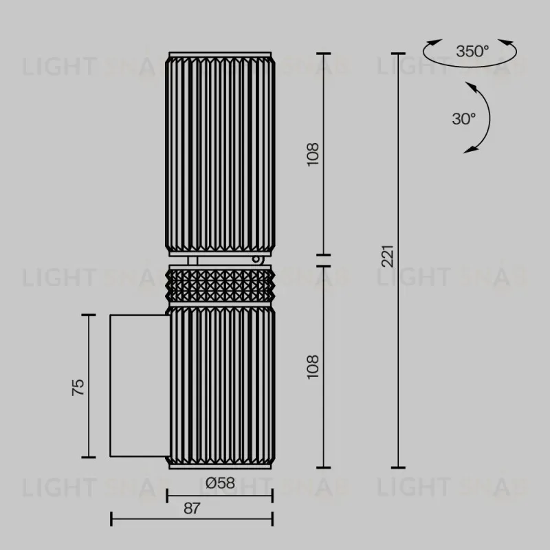 Бра Maytoni MOD475WL-02BS 