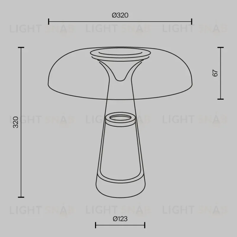 Настольная лампа Maytoni MOD484TL-L8BK 