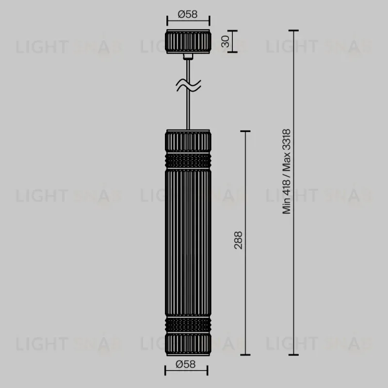 Подвесной светильник Maytoni MOD475PL-01BS 