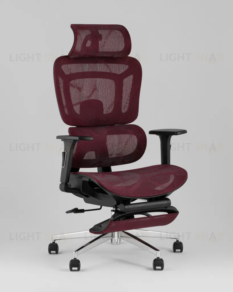 Кресло офисное TopChairs Nimbus бордовый УТ000041779