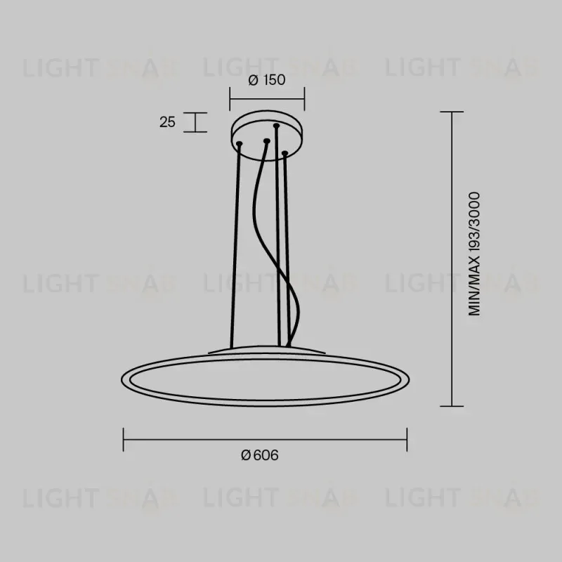 Подвесной светильник Maytoni MOD471PL-L57WK 