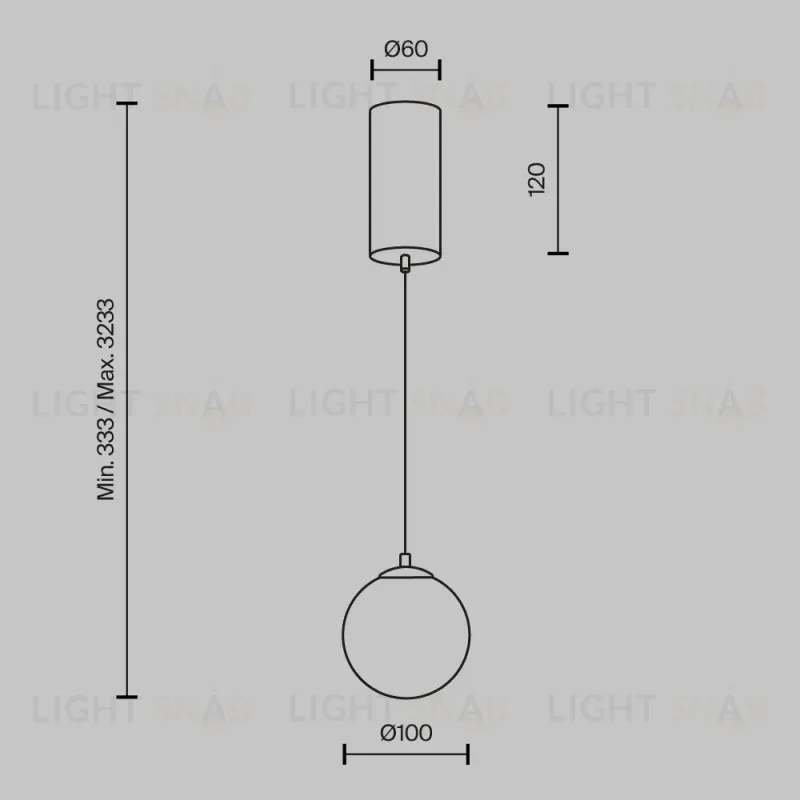 Подвесной светильник Maytoni MOD464PL-L5BSK 