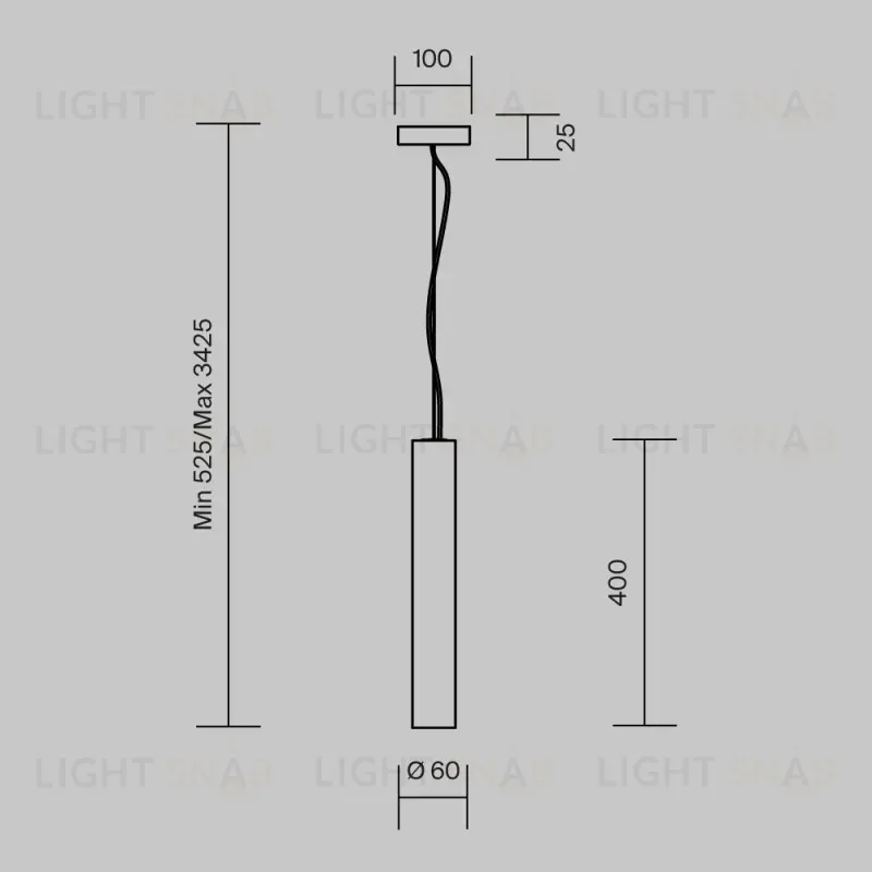 Подвесной светильник Maytoni MOD461PL-L5BGK 