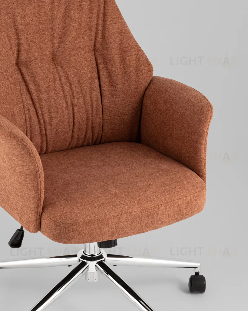 Кресло офисное TopChairs Neoma терракотовый ткань УТ000041774