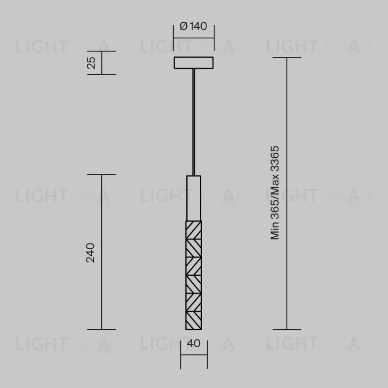 Подвесной светильник Maytoni MOD328PL-L3CH3K 