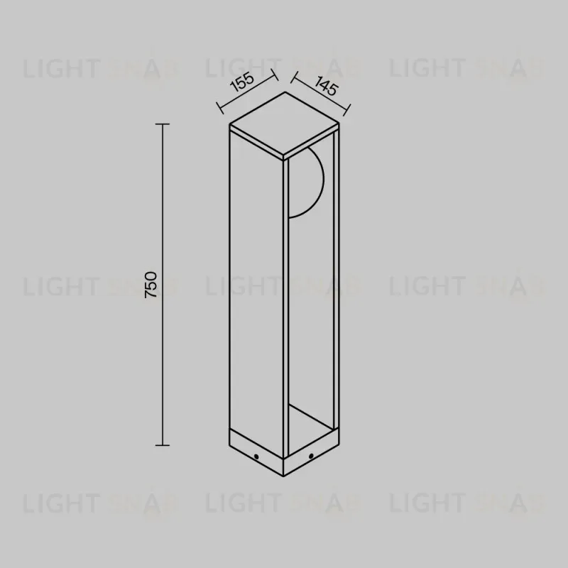 Садово-парковый светильник Maytoni O483FL-L10GF3K 