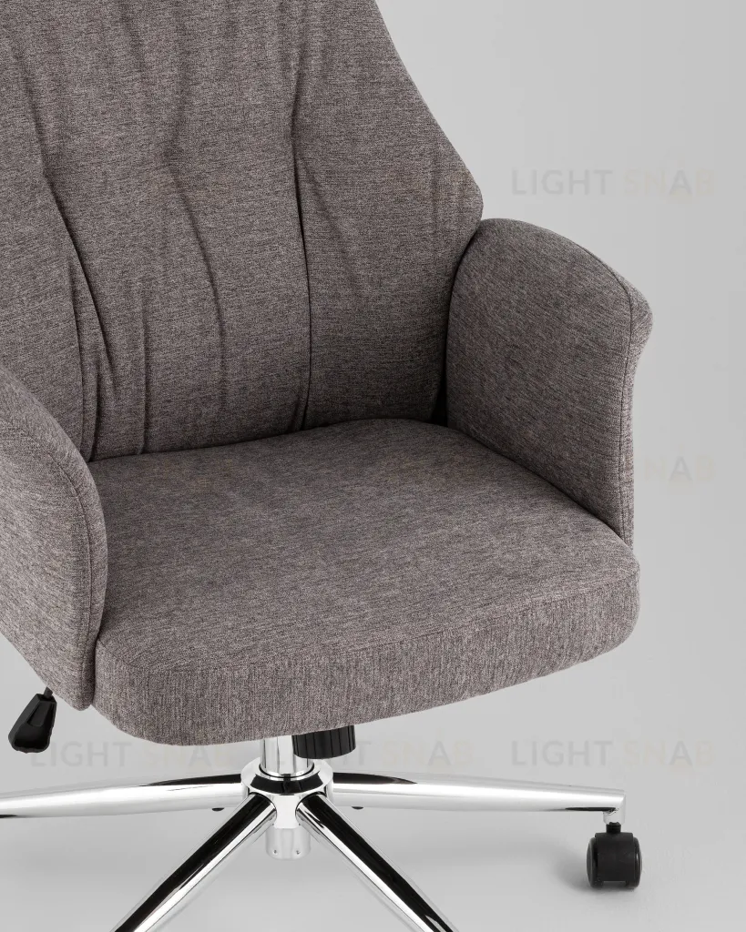 Кресло офисное TopChairs Neoma темно-серый ткань УТ000041773