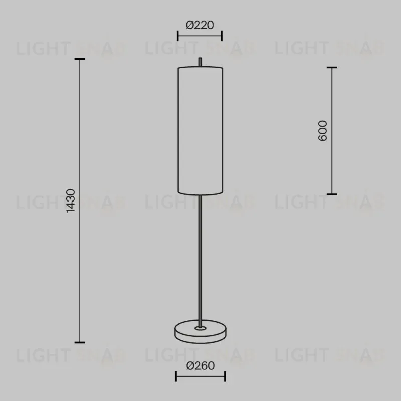 Торшер Maytoni MOD437FL-01B 