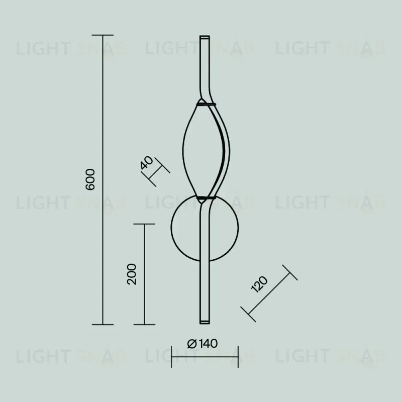 Бра Maytoni MOD347WL-L8BS3K 